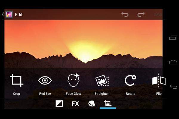 Wer mit seiner Aufnahme trotz der neuen Funktionen immer noch nicht zufrieden ist, kann sie mit dem neuen Foto-Editor verbessern. Zuschneiden, Rotaugen-Entfernung, Farbanpassung und einige andere Werkzeuge sind mit an Bord.