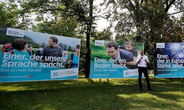 Plakatpräsentation der ÖVP