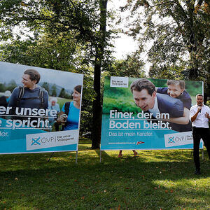 Plakatpräsentation der ÖVP