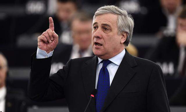Der Italiener Antonio Tajani hatte in den ersten Wahlgängen die Nase vorn.