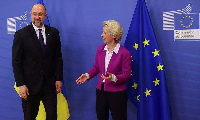 Der ukrainische Premier Denys Schmyhal war am vergangenen Sonntag zu Gast in Brüssel bei EU-Kommissionspräsidentin Ursula von der Leyen.