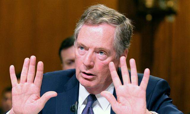 U.S. Trade Representative Robert Lighthizer testifies before Senate Appropriations Commerce, Justice, Science, and Related Agencies Subcommittee hearing in Washington