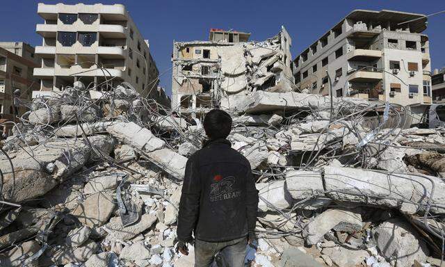 Beim Luftangriff auf Hisbollah-Anführer Qantar wurde dessen Haus nahe Damaskus völlig zerstört.