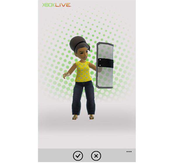 Windows Phone wird von Microsoft gerne als ideales mobiles Betriebssystems für Spiele angepriesen. Ein Grund dafür ist die Verknüpfung mit dem hauseigenen Online-Dienst Xbox Live. Wer sich die "Extras" herunterlädt, kann etwa seinen Avatar direkt am Handy modifizieren.