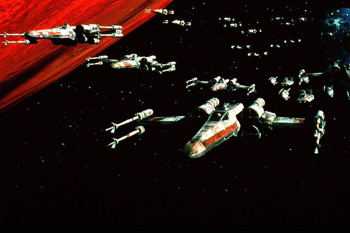 Jenes Raumschiff, mit dem Luke Skywalker in "Eine neue Hoffnung" den entscheidenden Schuss auf den Todesstern abfeuert.