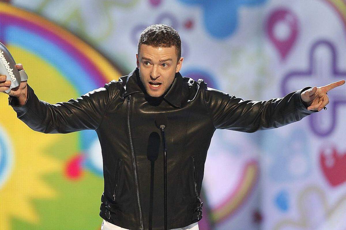 Sänger Justin Timberlake (63,5 Millionen)