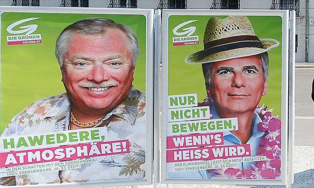 Neue Kampagne: Grüne verpassen Politikern SonnenbrandASSILAKOU/ANSCHOBER