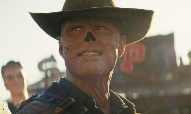 Walton Goggins als mutierter Kopfgeldjäger in der Serie „Fallout“.