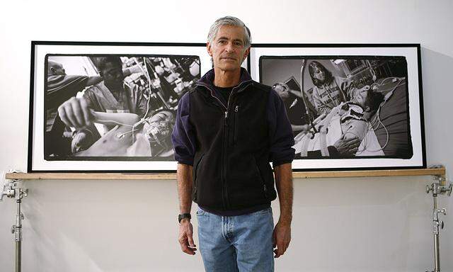 Photojournalist James Nachtwey poses for a portrait in New York