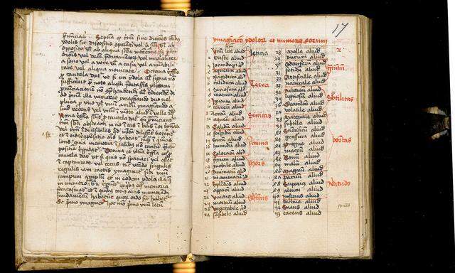 Methoden für ein besseres Erinnerungsvermögen: Anleitung im Codex 177 aus der Stiftsbibliothek Melk.
