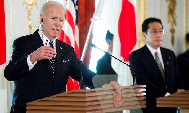 US-Präsident Joe Biden traf am Montag den japanischen Regierungschef Fumio Kishida in Tokio.