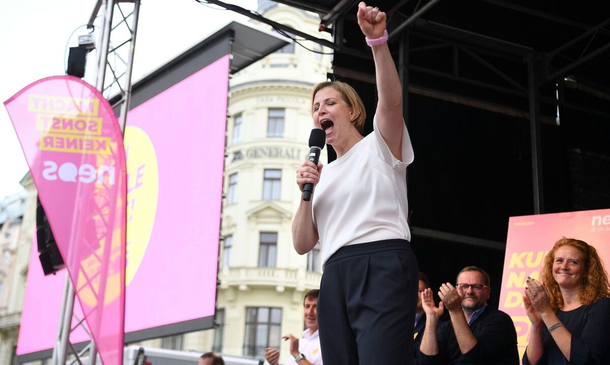 Beate Meinl-Reisinger im Museumsquartier. 
