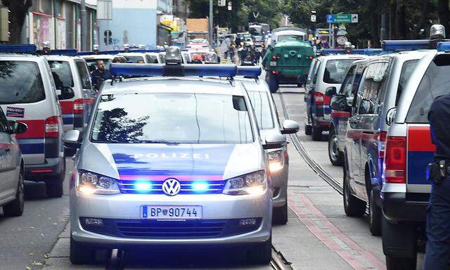 Großeinsatz in der Hütteldorfer Straße am Samstag