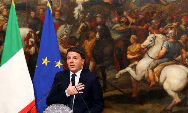 Der italienische Premier Matteo Renzi