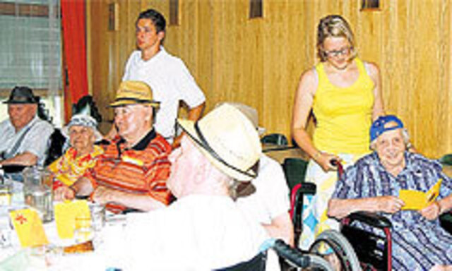 Praktikum im Altersheim für den Ausbildungsschwerpunkt Gesundheit und soziale Berufe.