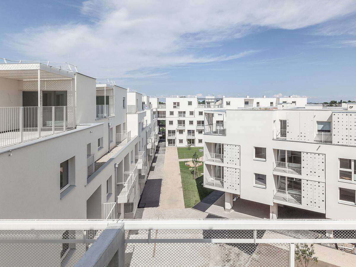 Die Wohnhausanlage Mühlgrund II in Wien-Donaustadt - errichtet vom ÖSW gemeinsam mit den Architekten von Nerma Linsberger ZT GmbH - erhielt eine Auszeichnung.