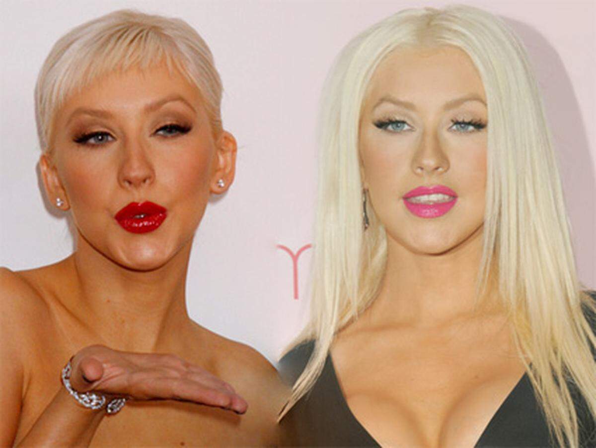 Christina Aguilera hat sich die Geschichte mit den strengen Stirnfransen noch ein wenig mehr zu Herzen genommen.
