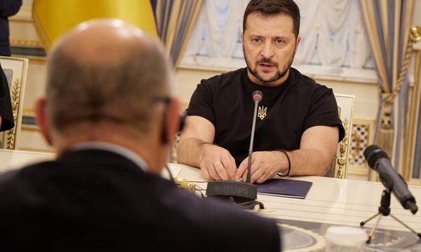 Sobotka beim Treffen mit Präsident der Ukraine Volodymyr Selenskyj