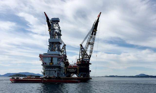 Norwegen kann sich wirtschaftlich vorerst auf seine Öl-Reserven verlassen - hier ein Bild von der Öl-Plattform bei Stord.