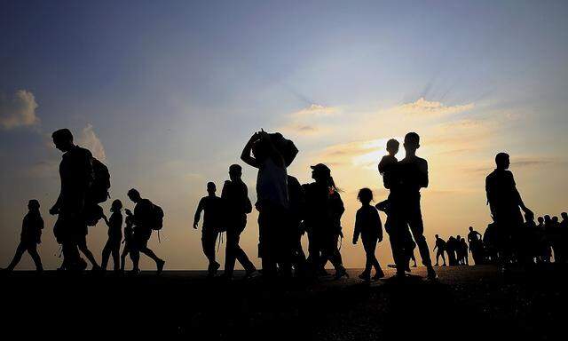 Syrische Flüchtlinge im Jahr 2015 auf der griechischen Insel Kos.