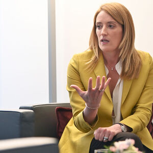 Die aus Malta stammende Christdemokratin und Präsidentin des Europäischen Parlaments, Roberta Metsola, im Gespräch mit der „Presse“.  