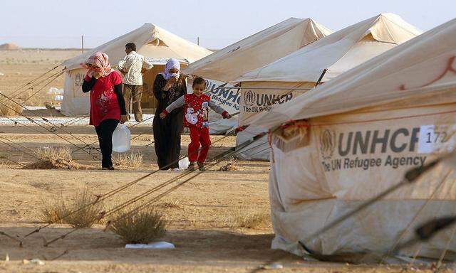 UNO-Flüchtlingslager in Jordanien: Die Essensrationen werden knapp.