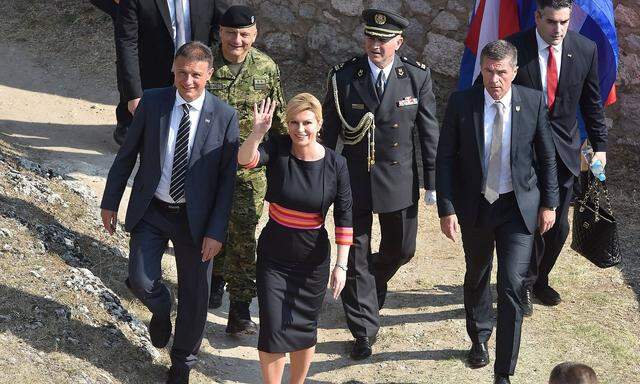 Kroatiens Präsidentin Grabar-Kitarovic. 