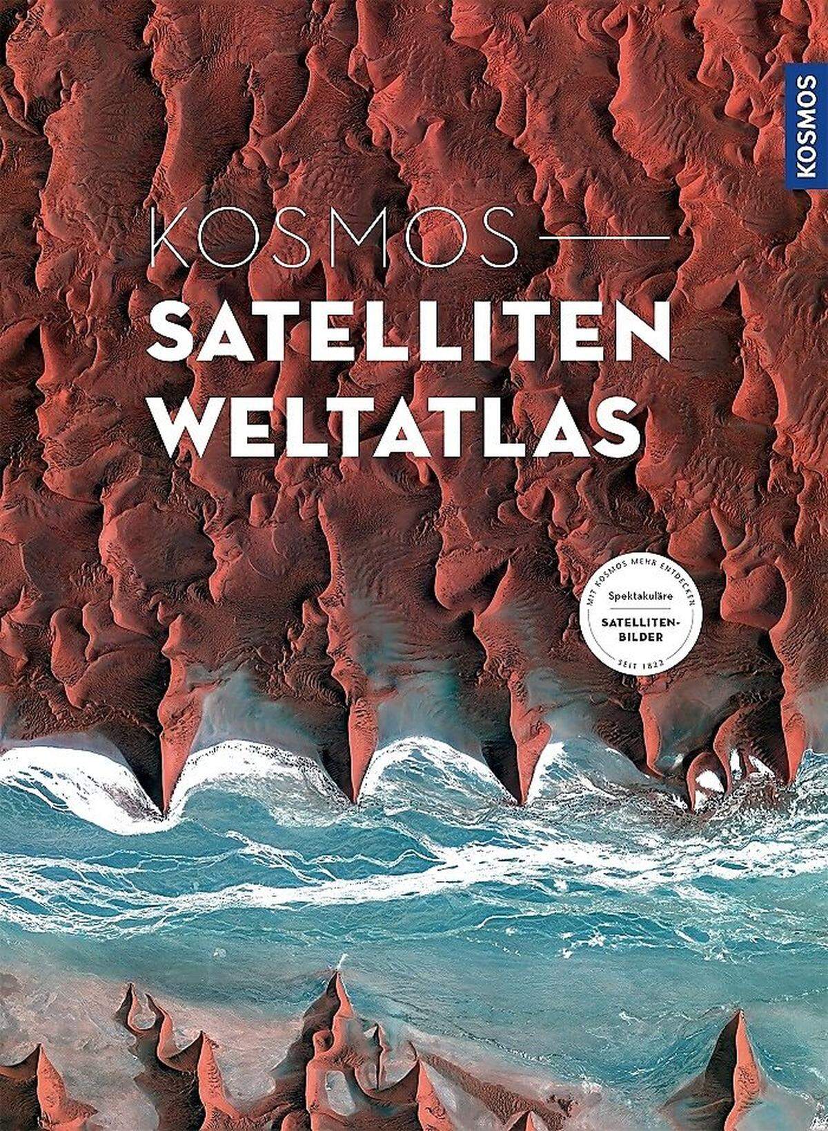 Die Satellitenaufnahmen stammen aus dem "Kosmos Satelliten-Weltatlas", der im Kosmos Verlag erschienen ist. Er ist im Handel um 78 Euro erhältlich.