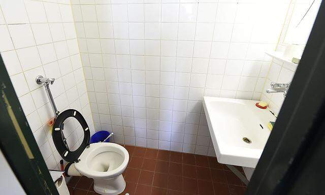 In einer (baugleichen) Toilette der Justizanstalt Wien-Josefstadt wurde Alijew tot gefunden 