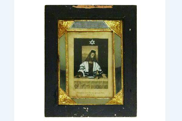 Shmuel Shapiro (geboren 1924 in Connecticut, USA, lebte bis zu seinem Tod 1983 in Immenried/Kißlegg im Allgäu) „Jesus als Rabbiner“. Leihgeber: Hanno Loewy.