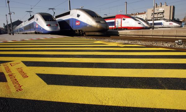 TGV-Garnituren in Marseile: Es fehlt ein europäisches Super-Schnellzugnetz.  