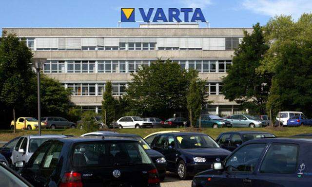 Firmengebäude von Varta in Deutschland.