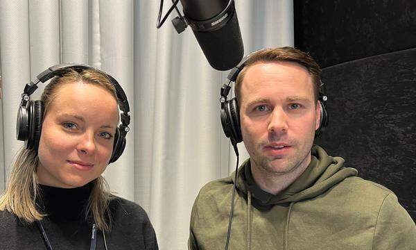 Julia Wenzel und Gernot Rohrhofer im „Presse“-Podcaststudio.