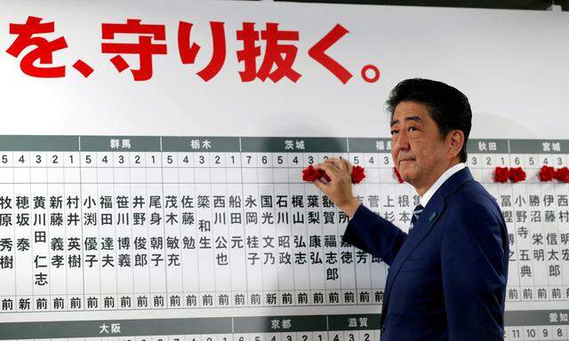 Japans Regierungschef Shinzo Abe