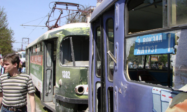 Bombenserie erschuettert Ukraine Zahlreiche