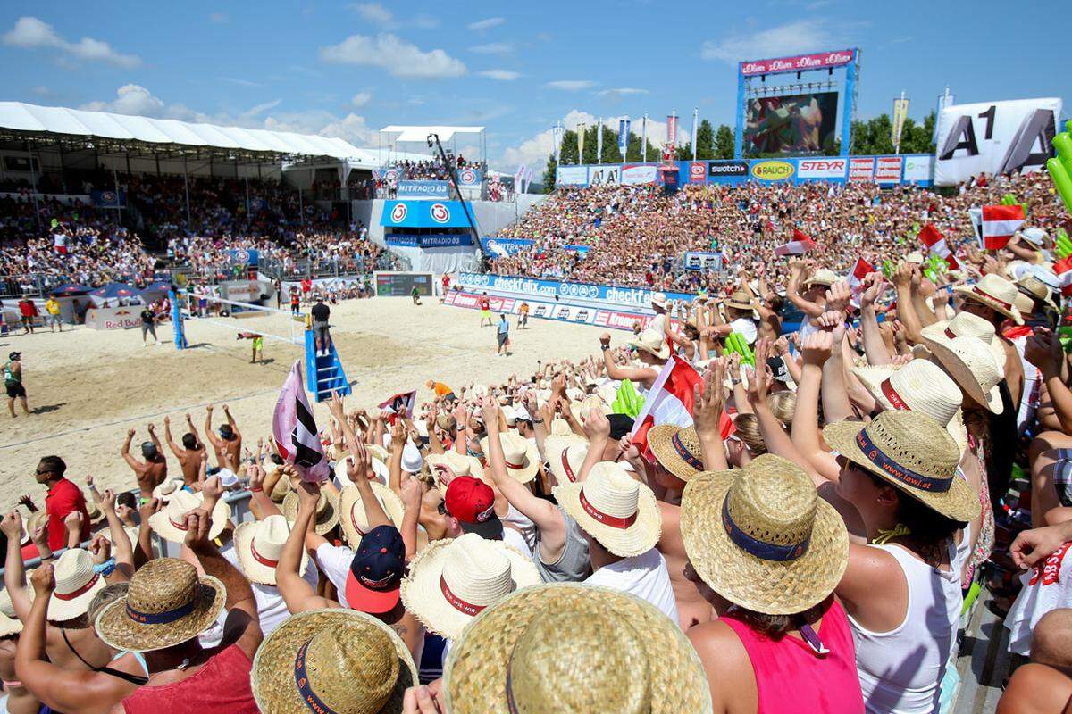 Einmal mehr pilgerten die Massen zum Beachvolleyball-Grand-Slam...