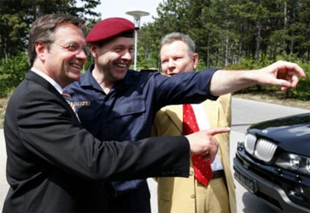Innenminister Günther Platter nahm höchstselbst an der Kommandantenbesprechung der Polizeieinheit teil.