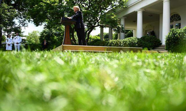Donald Trump stellte im Rosengarten des Weißen Hauses seine Immigrationsreform vor, die jedoch nur ein Anfang sein kann. 