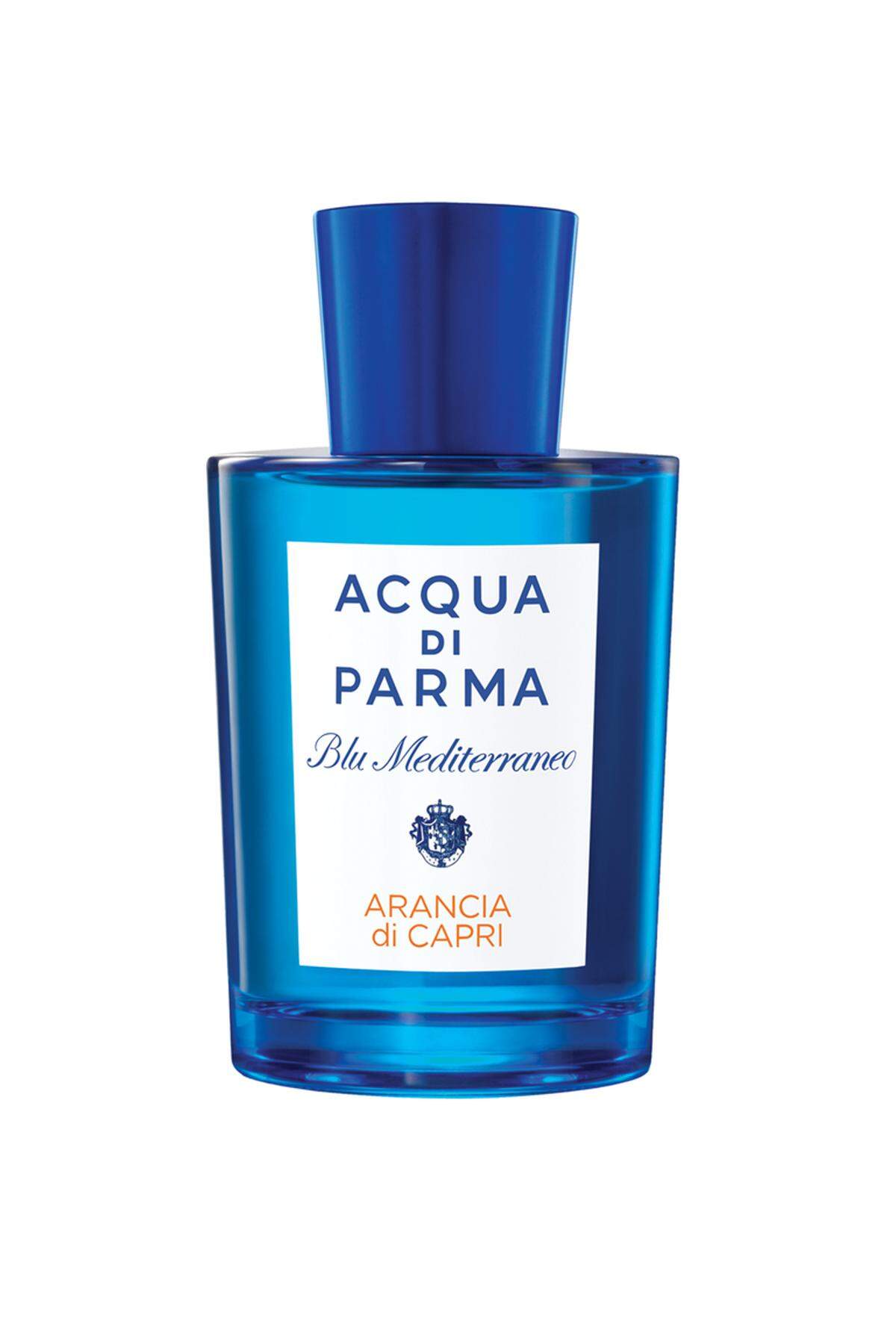 Acqua di Parma ließ sich bei den Düften Blu Mediterraneo vom italienischen Mittelmeer inspirieren. Orange, Mandarine und Zitrone vereinen sich mit Essenzen von Petitgrain und Kardamon zu einem Duft, der an Capri erinnern soll.