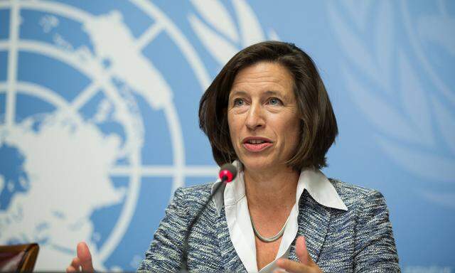 150915 GENEVA Sept 15 2015 Melissa Fleming spokesperson of the United Nations High Commi