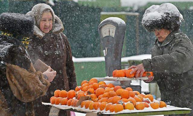 Archivbild: Ein Markt in Moskau