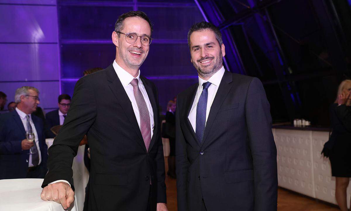 Mondi Frantschach-Geschäftsführer Tobias Sollanek (l.) und „Presse“-Wirtschaftschef Jakob Zirm.