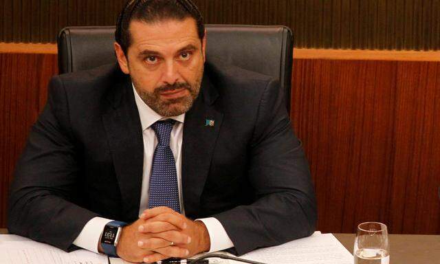 FILE PHOTO: Lebanon´s Prime Minister Saad al-Hariri attends a general parliament discussion in downtown Beirut