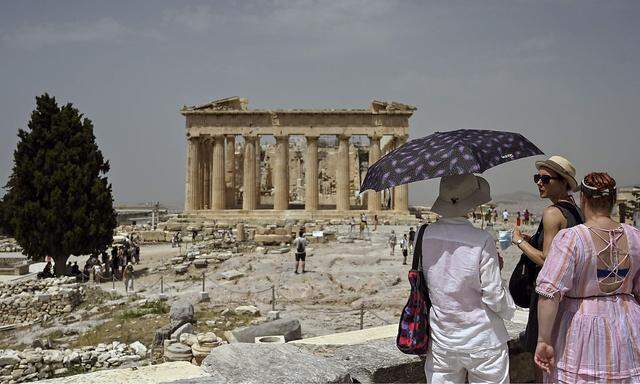 Archivbild von der ersten Hitzewelle des Jahres Anfang Juli in Athen.