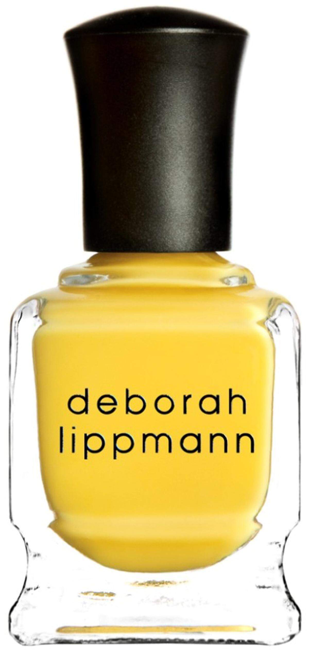 Strahlende Nägel erhält man mit der Farbe "Yellow Brick Road" von Deborah Lippmann um 20 Euro.