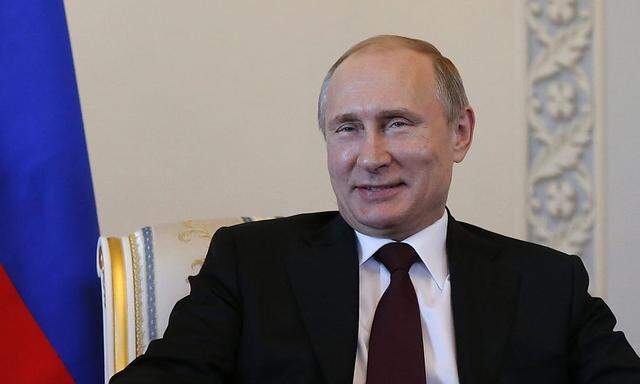 Öffentlicher Auftritt von Russlands Präsident Putin am Montag. 