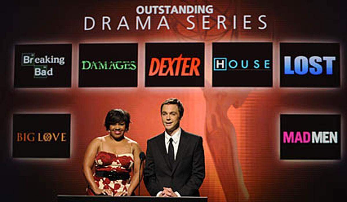 Auch Mystery-Serie "Lost" und "Dexter" über einen sympahtischen Serienmörder sind nominiert, wie auch "Braking Bad", "Big Love" und "House".