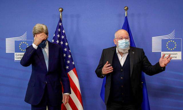 U.S. Special Presidential Envoy for Climate John Kerry visits EU Commission in Brussels