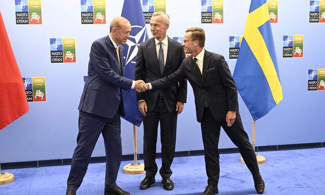Ein klärendes Gespräch in Vilnius: Erdogan, Stoltenberg, Kristersson.
