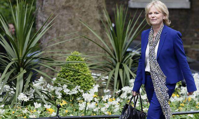 Anna Soubry arrives at 10 Downing Street as Britain's re-elected Prime Minister David Cameron names his new cabinet in central London